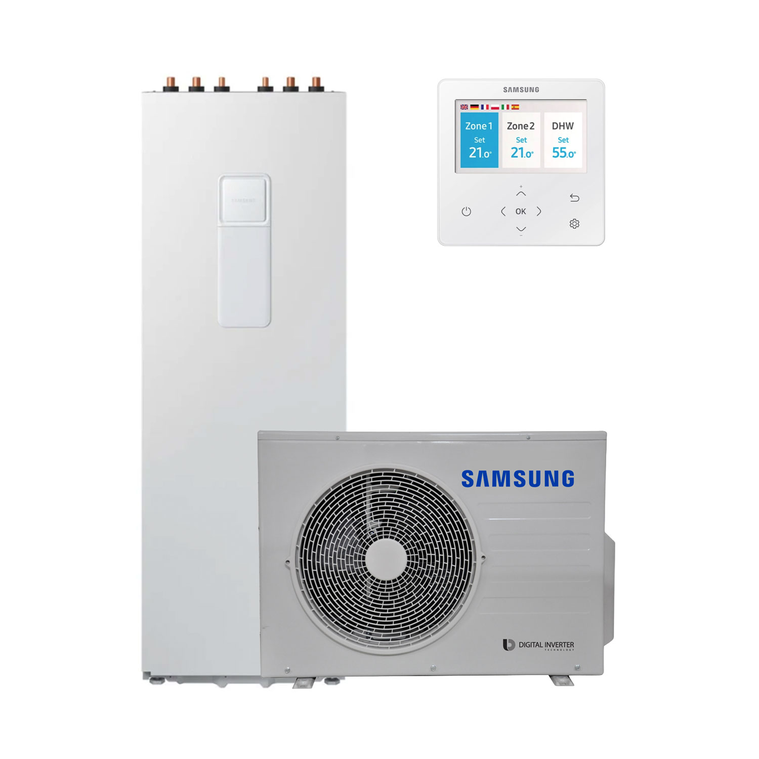 Samsung_EHS_SPLIT_ClimateHub Samsung EHS SPLIT ClimateHub gaiss-ūdens siltumsūknis 4.4-9kW - Image 1